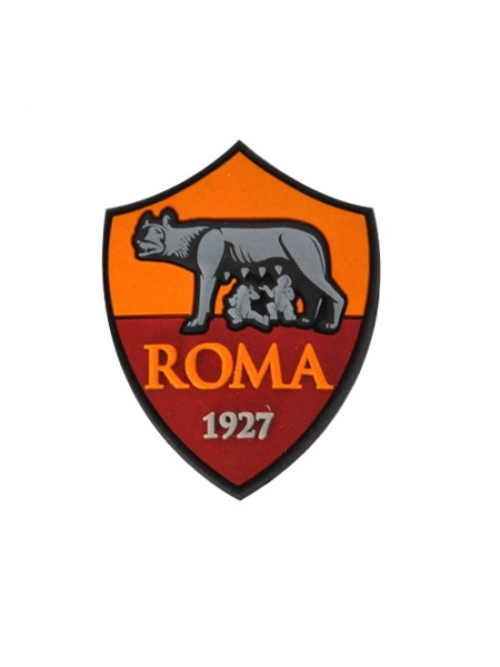 Magnete in gomma morbida con logo ufficiale AS ROMA